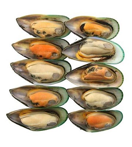 MUSSELS HALF SHELL A GRADE MEDIUM 1KG (12) picture