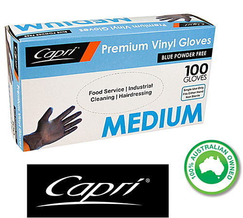 POWDERFREE GLOVE VINYL MEDIUM (100) picture