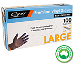P/FREE LARGE GLOVE VINYL CLEAR (100) picture
