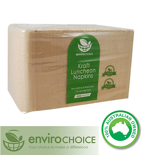 ENVIROCHOICE KRAFT 1 PLY LUNCH NAPKINS (500) picture