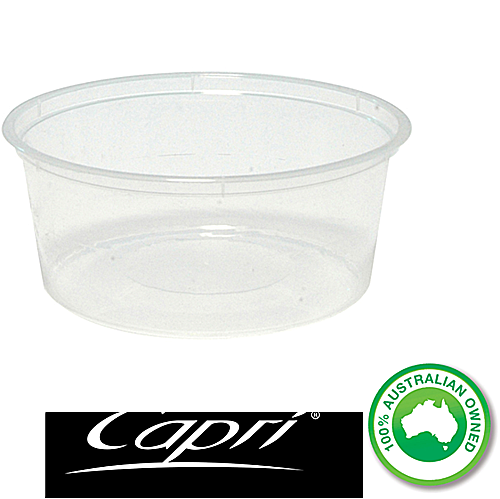 ***CLEARANCE*** CAPRI ROUND CONTAINER 100ML (100/SLEEVE) - NO LID TO SUIT picture