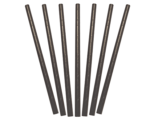 ENVIROCHOICE BLACK PAPER COCKTAIL STRAWS (250) picture