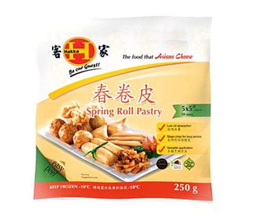 HAKKA SPRING ROLL PASTRY 5'' X 5'' (127 x 127mm) 250GM picture