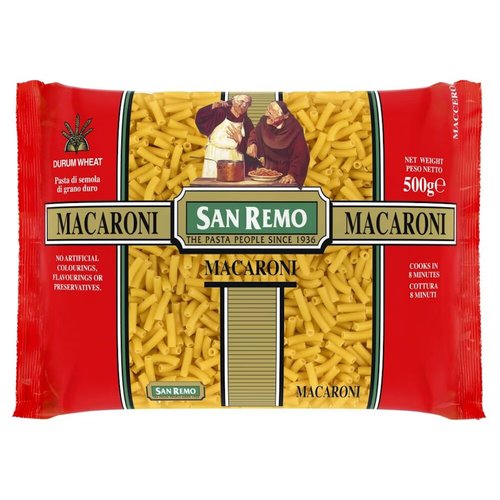 SAN REMO MACARONI PASTA 5KG picture